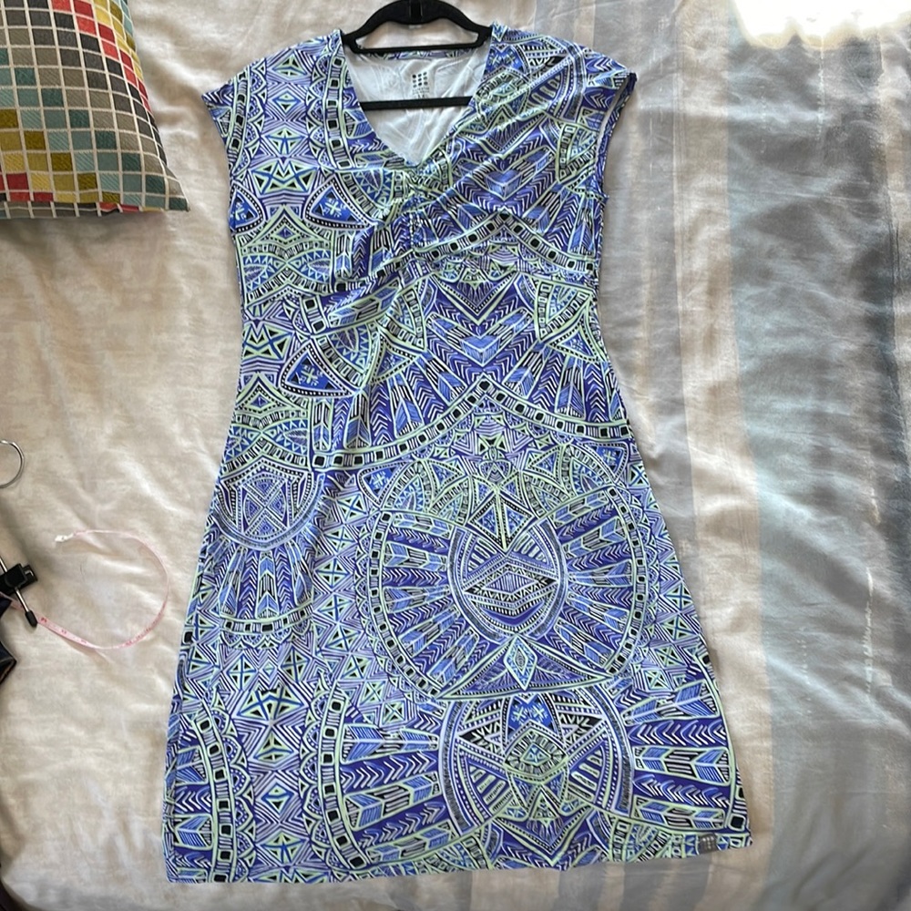 Title Nine Black Green & Blue Print Geometric Dream